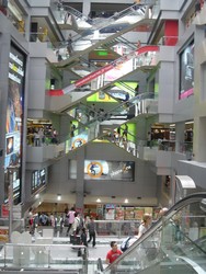 Inside MBK Mall in Bangkok