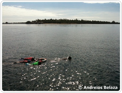 Snorkeling around Arreceffi island