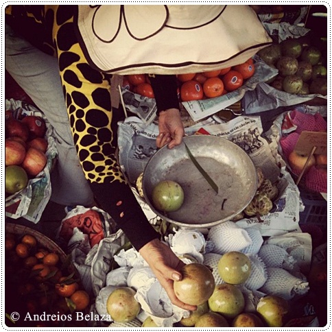 Asian fruit market in Vietnam