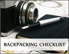 Backpacking checklist