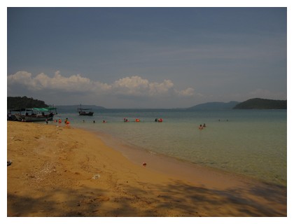 Bamboo island (Koh Russei) in Cambodia