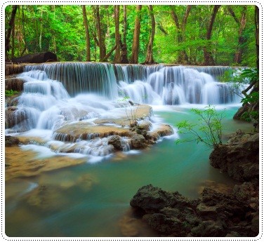 View of Erawan waterfalls in Thailand, ©iStockphoto.com/lkunl