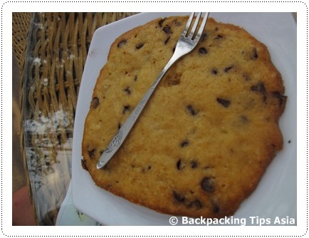 Cookie at Escape cafe at Serendipity beach in Sihanoukville, Cambodia