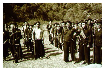 A Hmong army during the Vietnam war