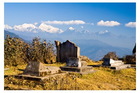 View of Darjeeling in north India