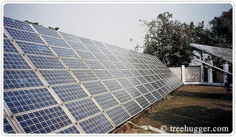 Solar panels, photo courtesy of treehugger.com