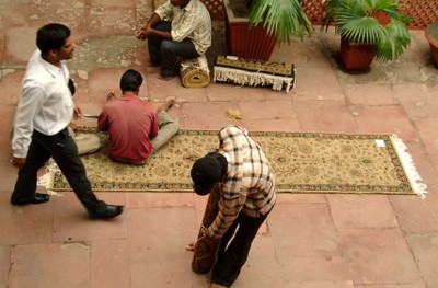 Shopping carpets in India