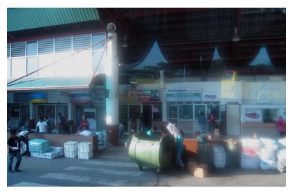 Inanam bus station in Kota Kinabalu