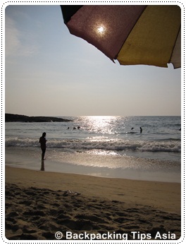 Kovalam beach in Kerala