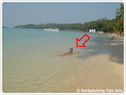 Me on Koh Mak beach in Thailand