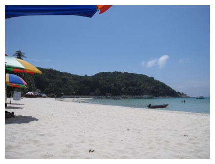 Beautiful beach on Perhentian Kecil in Malaysia