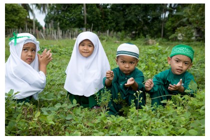 Local children in Malaysia