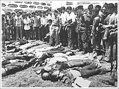 October massacre of students in Bangkok in 1976