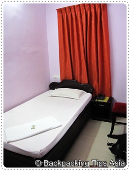 Single room at Princess Inn in Trivandrum, Kerala