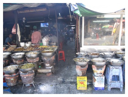 The entrance to Russian Market in Phnom Penh, Cambodia