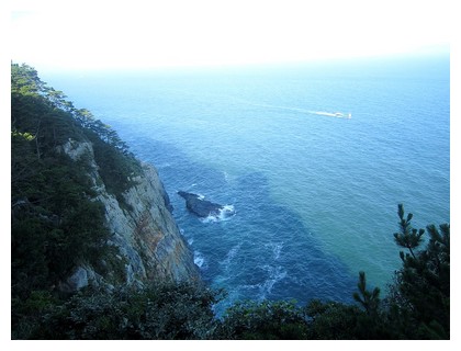 Taejongdae cliffs in Busan, South korea